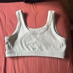 Alo Yoga  Cream Ribbed Sports Bra XL Photo 2