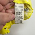 Free People  Tango At Night Electric Yellow‎ Floral Wrap Shorts Romper Size 4 Photo 4