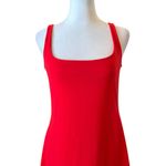 Susana Monaco Susan Monaco Revolve Summer Fit Flare Dress Red Sleeveless Square Neck Women Med Photo 4