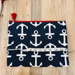 Mud Pie  Beach Bag Tote bag Red White & Blue Nautical Anchors Photo 7
