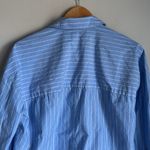 Everlane Blue & White Striped Relaxed Fit Button-Down Shirt XS Photo 10