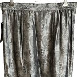 Milano silver satin A line skirt with pleated hem Black Size 8 Photo 6