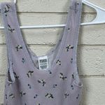 PINK - Victoria's Secret PINK Victoria’s Secret Purple Floral Tank size S Photo 8