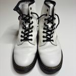 Dr. Martens Zavala White Leather 8 Eye Lace Up Combat Boot 8 Photo 5