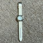 Charming Charlie women’s vintage white/silver silicon adjustable watch Photo 1