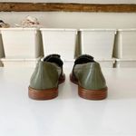 Schutz Rhino Leather Loafer Flats in Military Green NWOB Size 8.5 Retail $178 Photo 4
