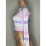 Anthropologie New. WET from L.A. pink and purple stripe rashguard. Large. Retails $108 Photo 3