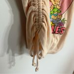 Flintstones Bam Bam & Pebbles Cartoon T Shirt Baby Doll Off Shoulder Size Large Pink Photo 3