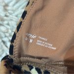 Aerie Leopard Longline Triangle Bikini Top Women’s size Medium Swim Tan Neutral Photo 6