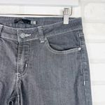 prAna  Gray Denim Jeans Womens Size 6 Slim Fit Low Rise Contrast Stitch‎ Photo 4