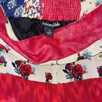 Boho Rose Wide Leg Pants Red Photo 4