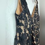 Free People  SEXY LOVE BLACK FLORAL LACE MINI DRESS - SZ 2 Photo 10