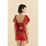Farm Rio ππ Red Tropical Romance Romper XL NWT Photo 2
