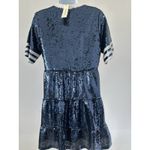 NWT! Sz: XS Navy White Tiered Sequin GAME DAY Dress by Francesca's Spirit (b21) Blue Photo 2