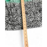 VTG Abstract Midi Skirt M Green & Black Abstract Print Urban Artsy Teacher Core Size M Photo 4