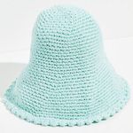 Free People  Pixie Knit Bucket Hat mint green Photo 0
