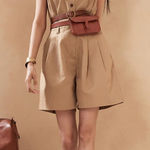 Banana Republic NEW  Camp Romper Women 10 Tan Khaki Linen Blend Button Front Photo 0