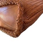 Platania Woven Italian Leather Extra Large Slouchy Hobo Shoulder Bag Brown Photo 7