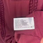 Xhilaration  Maroon Burgundy Red Lace Long Sleeve Blouse Women's Size XS Photo 4
