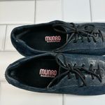 Munro  American Sydney Blue Suede Leather Metallic Lace Up Shoes Womens Size 7.5N Photo 2