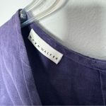Bryn Walker  purple linen top size small Photo 2