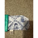 Oliver Thomas Quilted Pouch Teal Dog Print eyeglasses case EUC so cute Green Photo 5