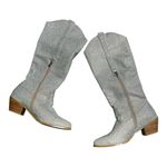 Boutique Women's Rhinestone Western Cowgirl Boots Knee High Medium Chunky Heel Boot 11 Photo 2