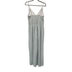 Japna  Womens Striped‎ Spaghetti Strap Jumpsuit Size Large Blue White Striped Photo 4