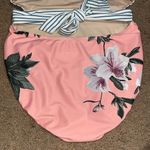 ALBION FIT Albion Island Fever Floral Stripe Castaway One Piece Swimsuit Zip Tie Back XL Photo 8