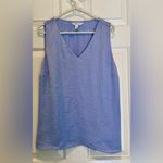 Nine West  sleeveless top - blue/violet silky - Large. V neck Photo 1