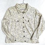 Christopher & Banks Horse Theme Western Cowgirl Cream Knit Shirt  Vintage Y2K Photo 0
