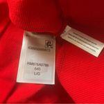 Tommy Hilfiger  denim sweatshirt sz large red and white v-neck pullover shirt Photo 3