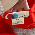 Free People red orange strapless layered + relaxed boho short sunsational set Photo 9