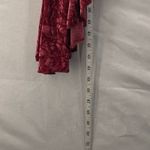 Silence + Noise Y2K Asymmetrical Velvet Dress Wine Red Large Photo 14