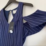 J.O.A. Nwt Pinstripe Cold Shoulder Dress XS Photo 7