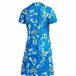 Adidas NWT  X FARM RIO PRINT DRESS Blue Photo 5