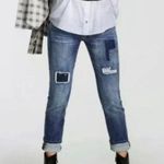 CAbi  Slim Boyfriend Patchwork Jeans #5308 Sz 2 Photo 15