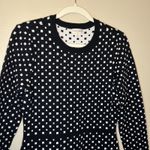 Maison Jules Women's Sweater Dress L Polka Dot Classic Coquette Preppy Work Retro Geometric Photo 3