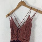 Free People One Adella Lace Two Tone Purple Crochet Slip Dress XS Photo 6
