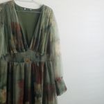 Baltic Born Layla Tulle Maxi Dress Olive And Rust Floral New Without Tags Photo 4