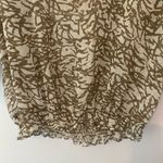 Chico's CHICO’S Beaded Neckline Sheer Blouse Womens Medium Turquiose Boho Print Earthy Photo 4