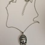 Handmade Buddha Head Tibetan Silver Chain Necklace  Photo 1