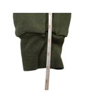 Something Navy  Olive Green Ruffle Sleeve Henley Jumpsuit Size XXS‎ Photo 6