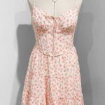 Tinseltown Women's Multicolor Floral Printed Corset Tiered Mini Dress Size S Photo 4