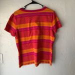 Relativity (r)elativity Women's Size XL Vintage Pink‎ Orange Striped V Neck T Shirt Photo 4