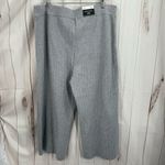 Who What Wear Women’s 1X Grey Ribbed Sweater Wide Leg Pants New Photo 3