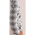 Anthropologie Et Twa Floral Print Cropped Pants Bohemian Black White Medium Photo 8