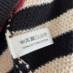 NWT Lisa Todd Summer Lovin’ black/cream stripe heart knit shorts sz Medium Black Photo 11