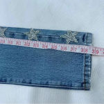 Carmar Alexander Ezra Rhinestone Star Jeans size 24 Blue Photo 11