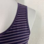 Heartstring Purple Striped Sleeveless Tent Dress Small Photo 1